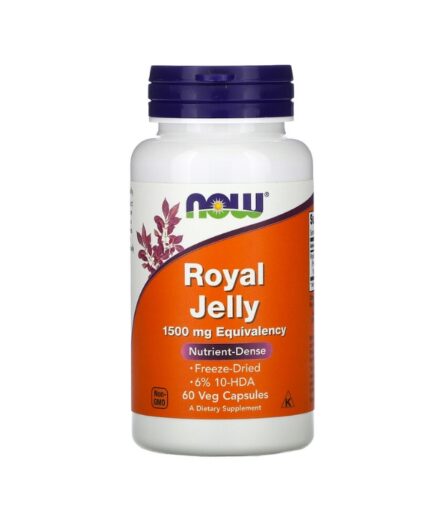 NOW Foods, Gelée royale, 1500 mg, 60 capsules végétariennes
